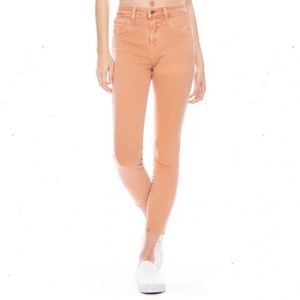 L’AGENCE Margot Skinny High Rise Jean Terracotta Size 25